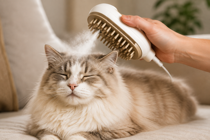 Nicydor PetSteam™ Brosse vapeur 3-en-1 pour chiens & chats